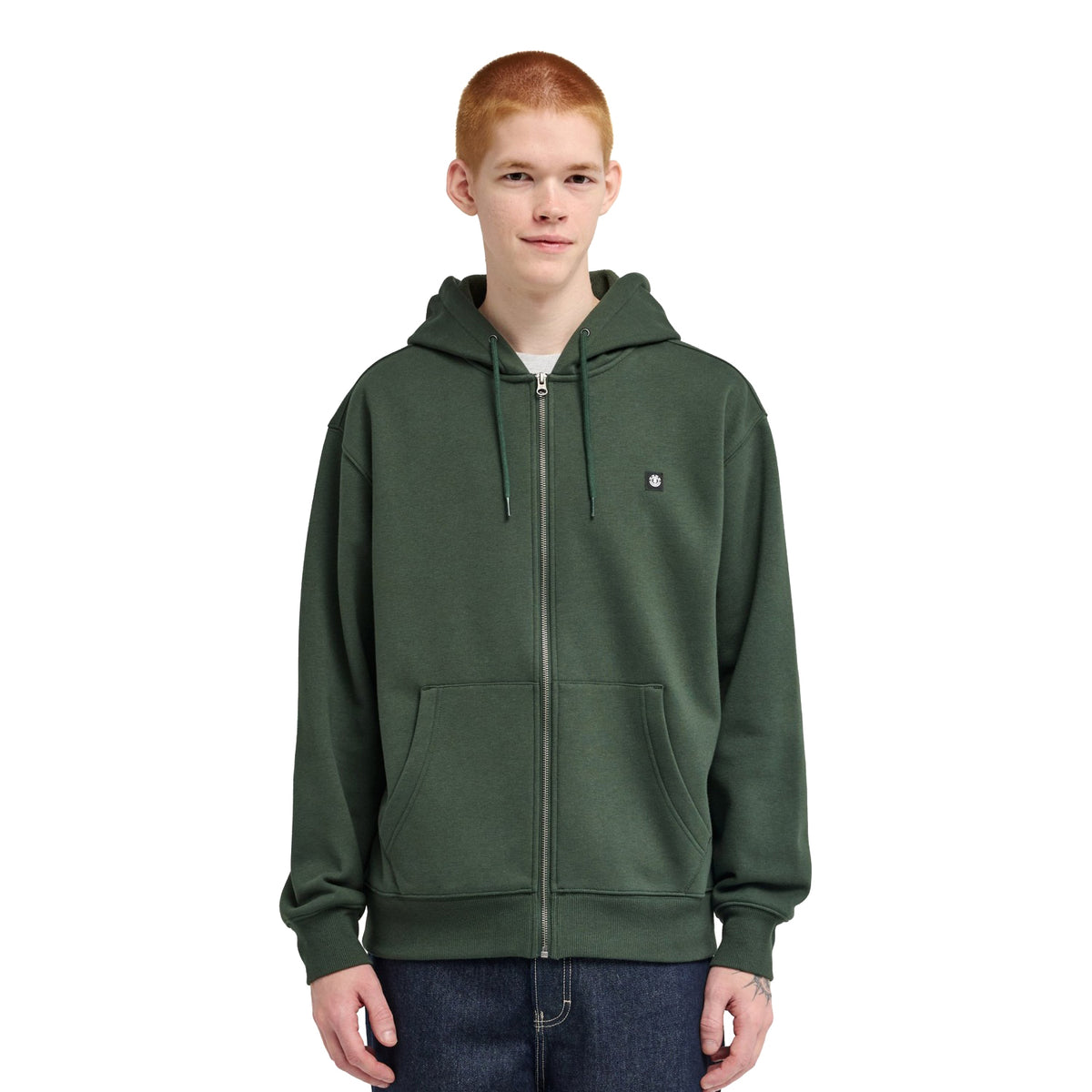 Element Icon Rain Full Zip Sweat Deep Forest  - ELYFT00204-KSW0