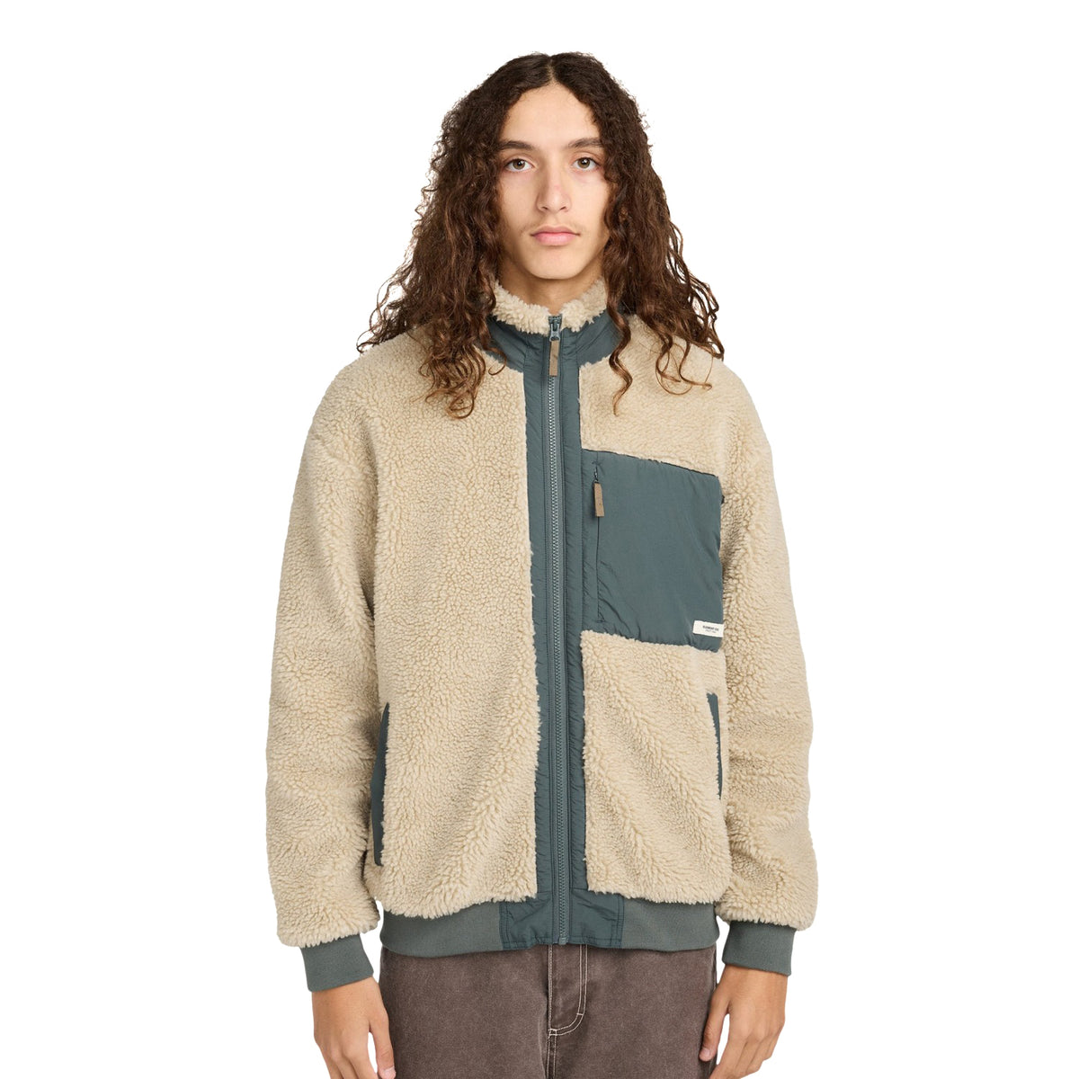 Element Oak Sherpa Jacket Oat Milk  - ELYJK00224-TEG0