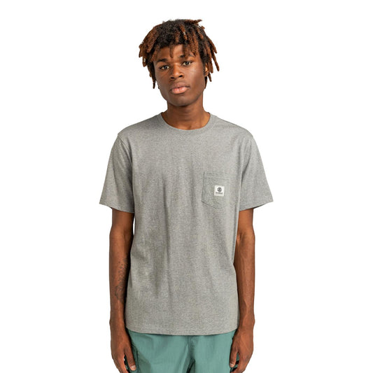 Element Basic Pocket Label T-Shirt Grey Heather  - ELYKT00116GRH