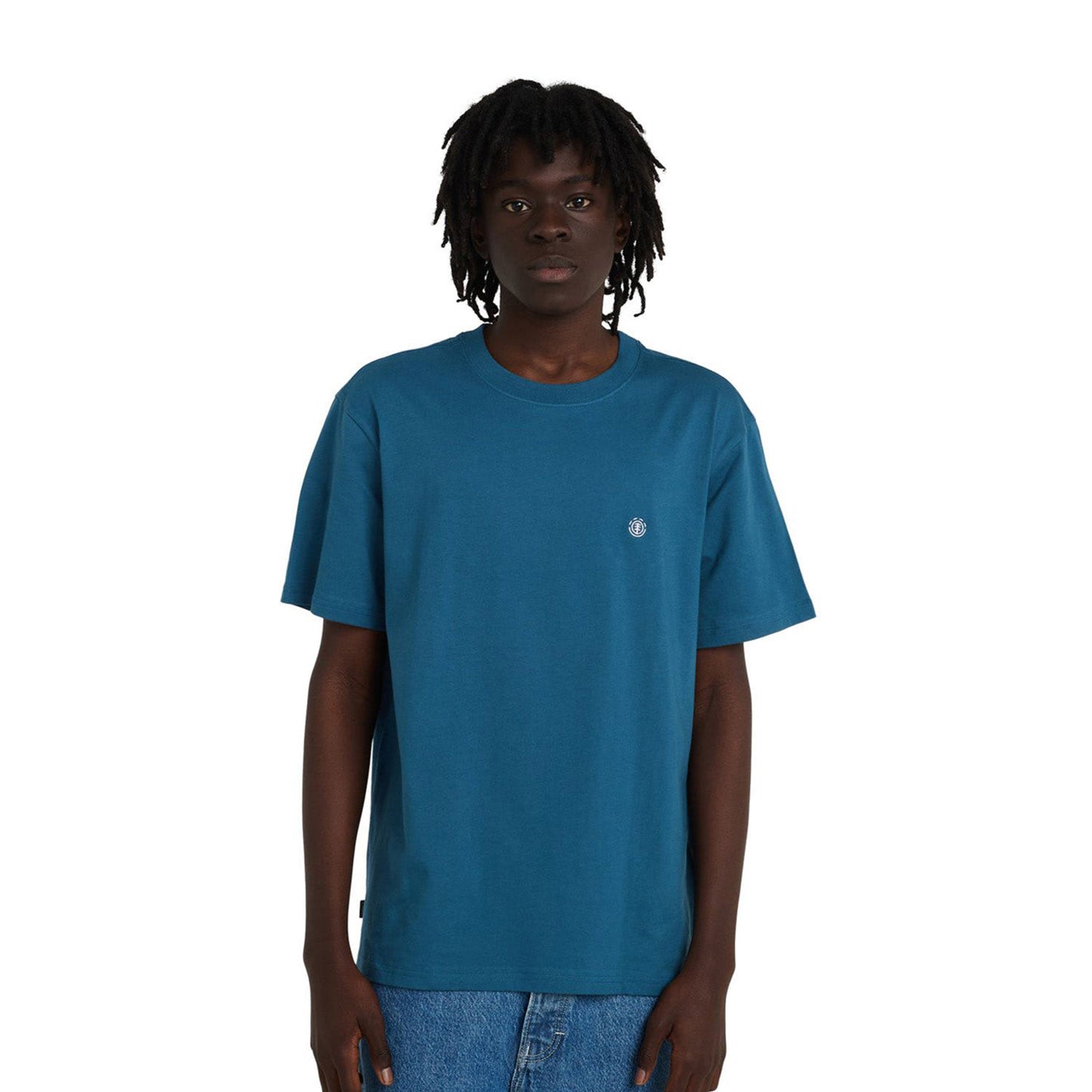 Element Icon Embroidery T-Shirt Mallard Blue  - ELYKT00168-BQH0