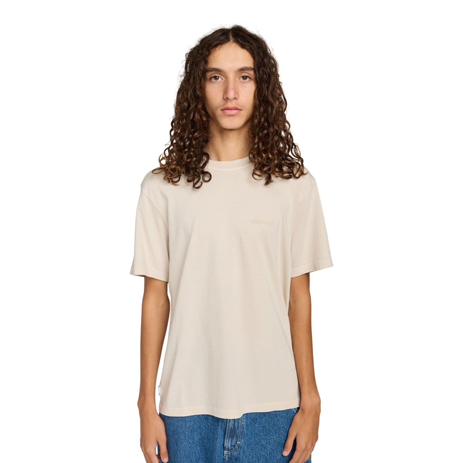 Element Lowcase Pigment T-Shirt Oat Milk  - ELYKT00177-TEG0