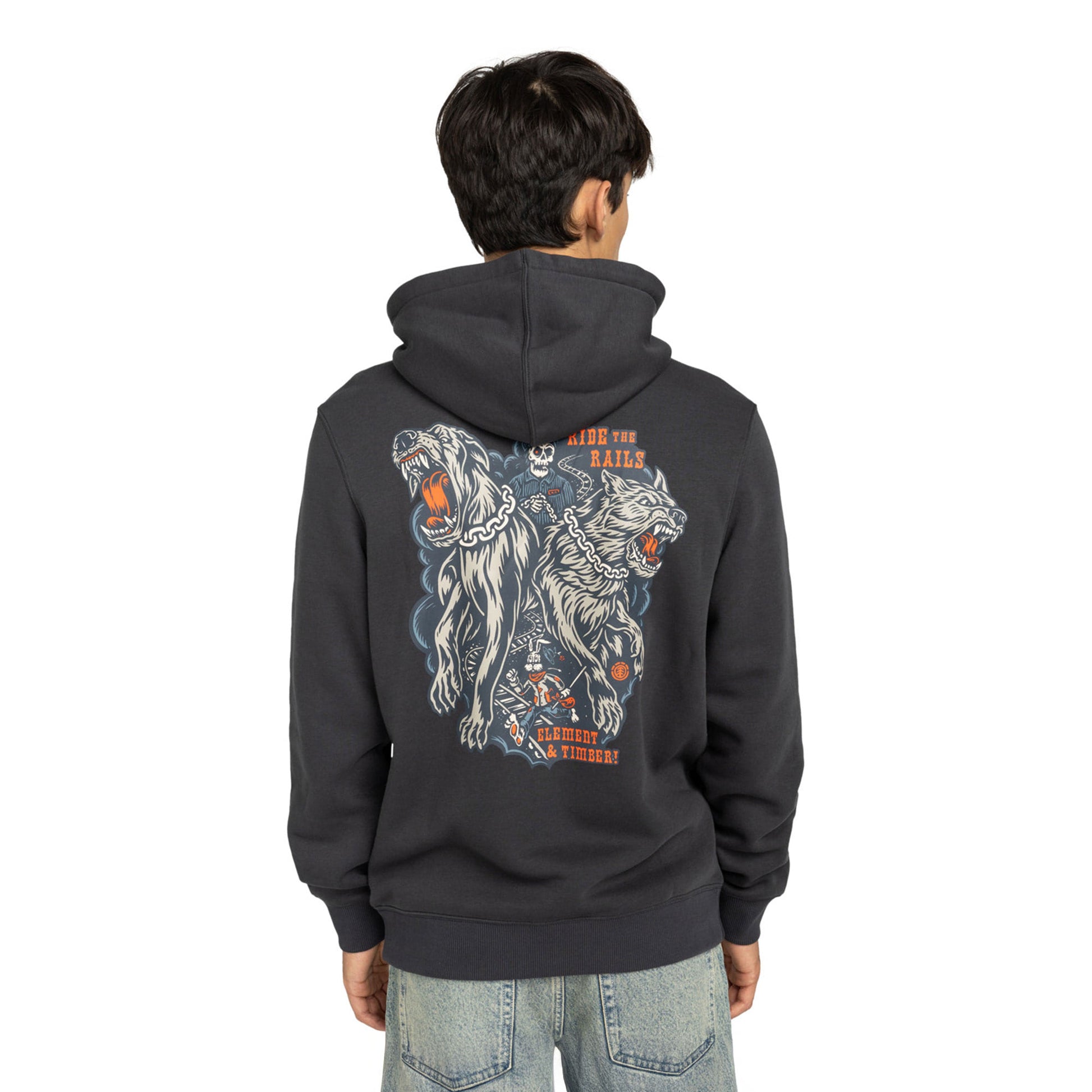 Element Timber Guard Dogs Hoodie Off Black  - ELYSF00315-KTA0