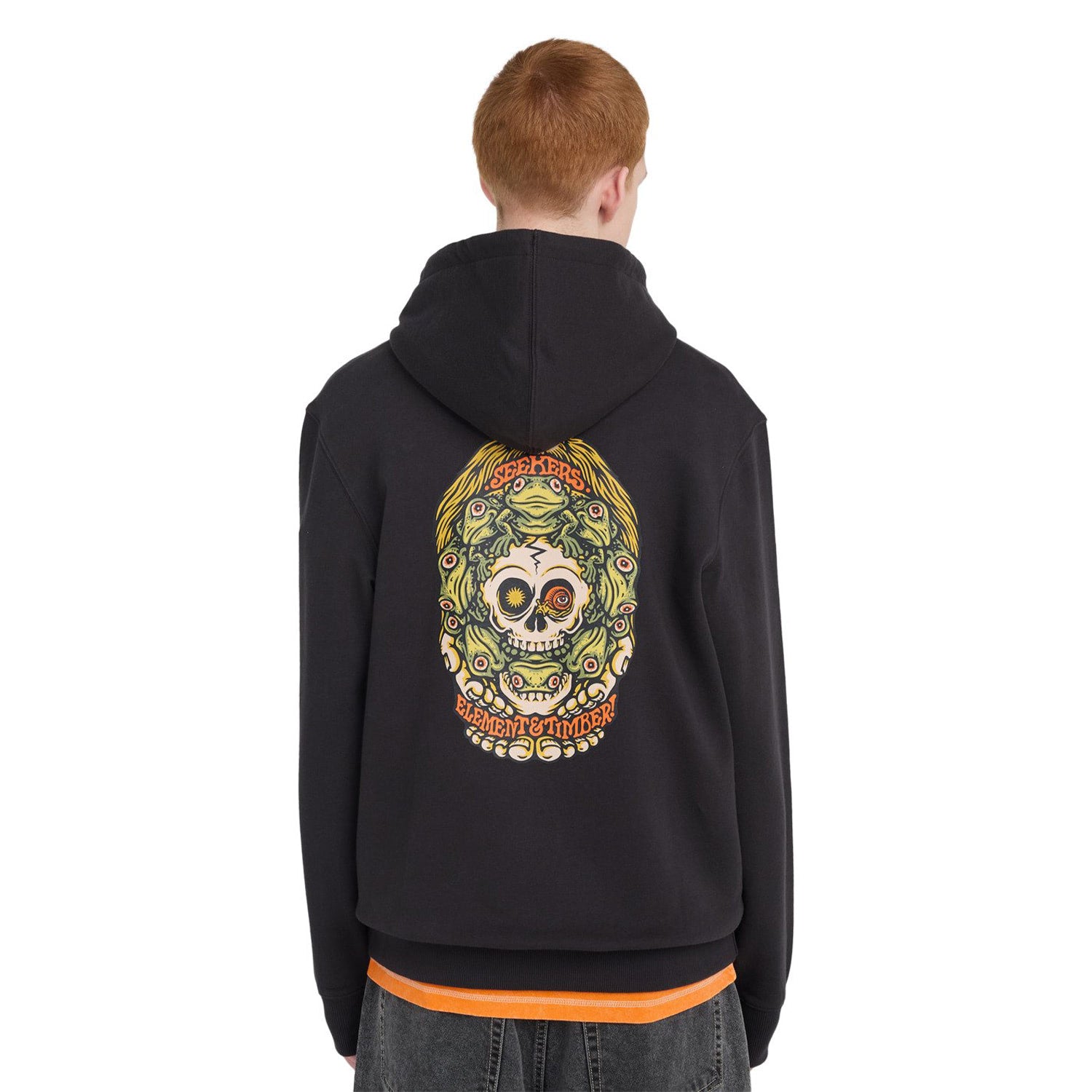 Element Timber Orbit Hoodie Off Black  - ELYSF00352-KTA0