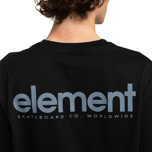 Element Simple Logo T-Shirt Flint Black  - ELYZT00426-FBK