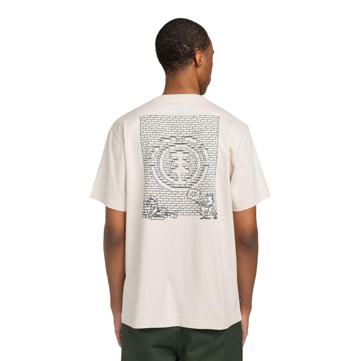 Element Job Done T-Shirt Oat Milk  - ELYZT00506-TEG0