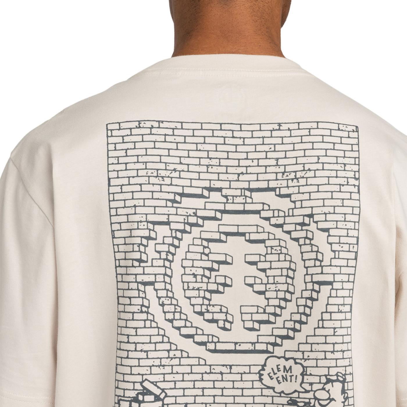 Element Job Done T-Shirt Oat Milk  - ELYZT00506-TEG0
