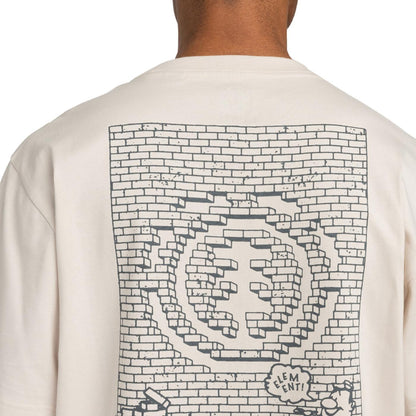 Element Job Done T-Shirt Oat Milk  - ELYZT00506-TEG0