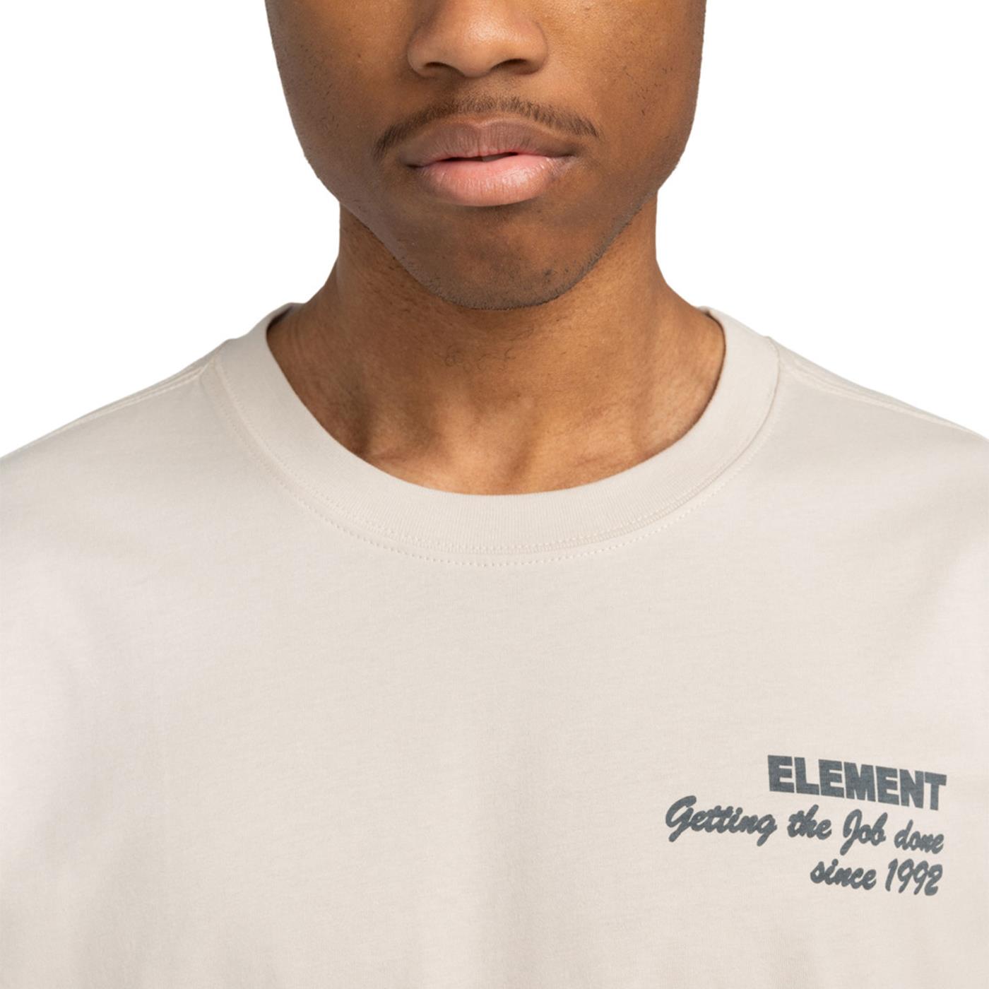 Element Job Done T-Shirt Oat Milk  - ELYZT00506-TEG0