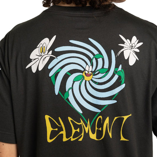Element Smile T-Shirt Off Black  - ELYZT00513-KTA0