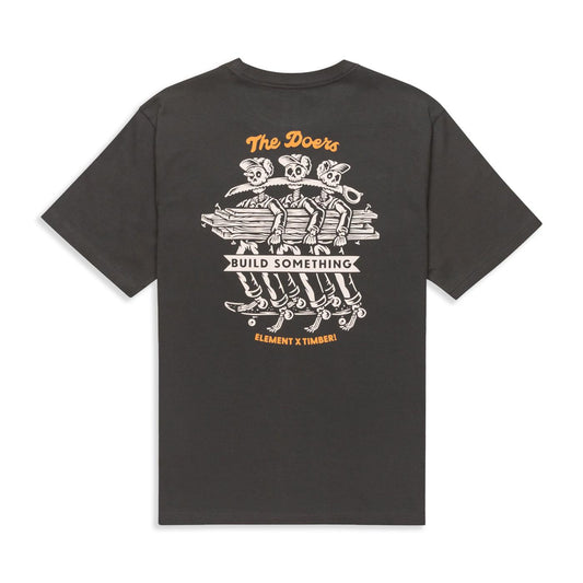 Element Timber Skeleton T-Shirt Off Black  - ELYZT00517-KTA0
