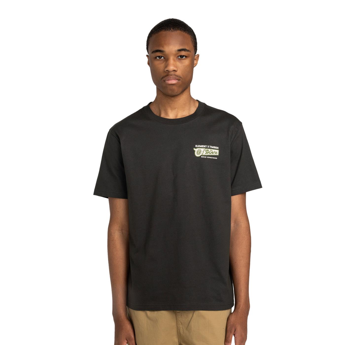Element Timber Icon T-Shirt Off Black  - ELYZT00519-KTA0