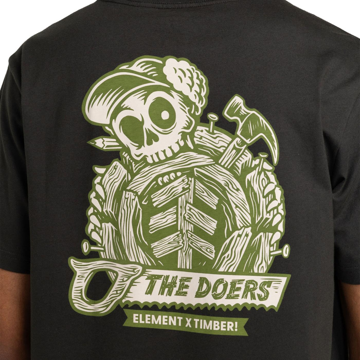 Element Timber Icon T-Shirt Off Black  - ELYZT00519-KTA0