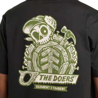 Element Timber Icon T-Shirt Off Black  - ELYZT00519-KTA0