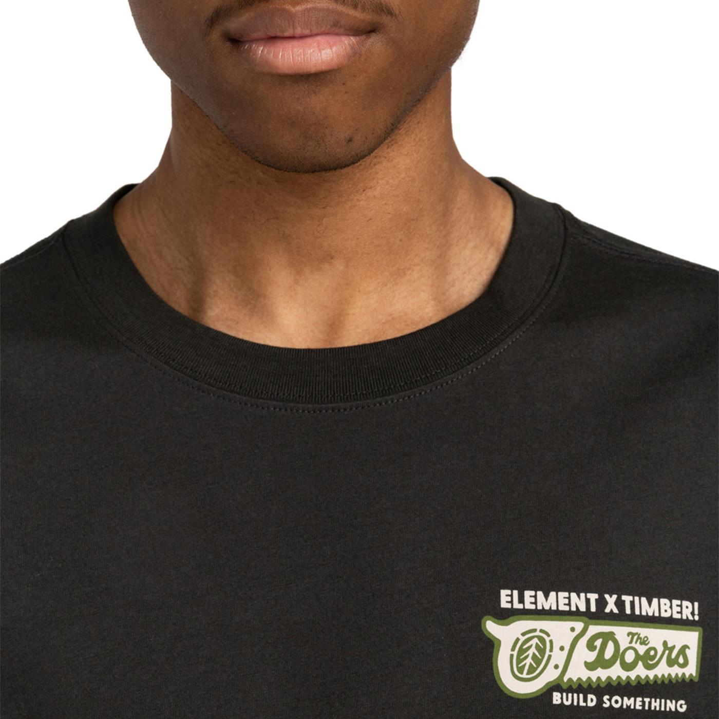 Element Timber Icon T-Shirt Off Black  - ELYZT00519-KTA0