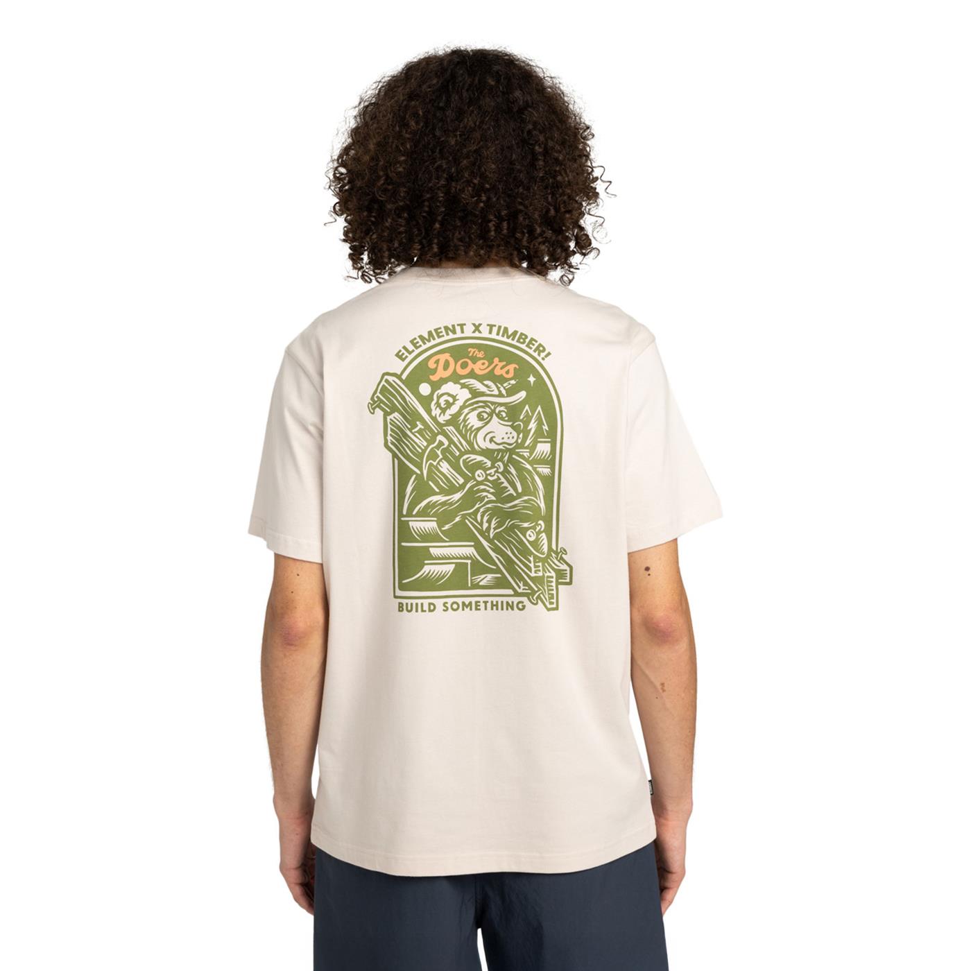 Element Timber Carry T-Shirt Oat Milk  - ELYZT00520-TEG0