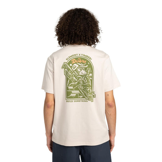 Element Timber Carry T-Shirt Oat Milk  - ELYZT00520-TEG0