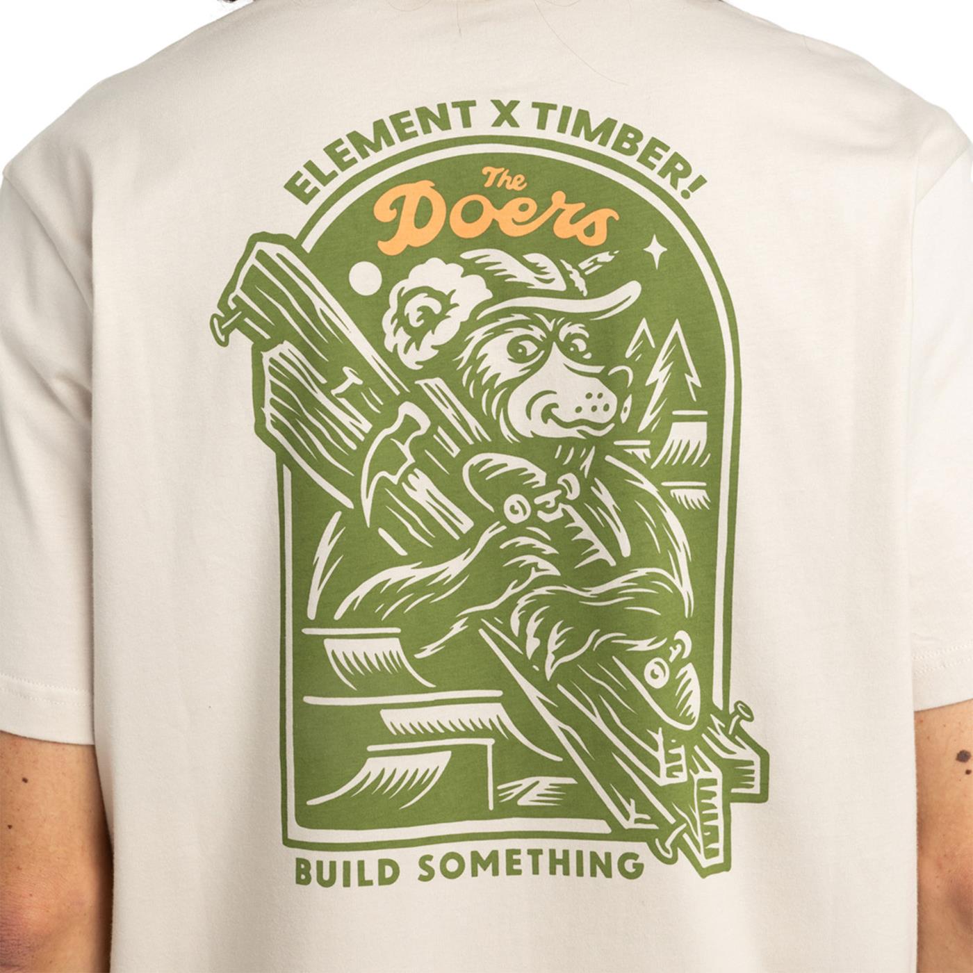 Element Timber Carry T-Shirt Oat Milk  - ELYZT00520-TEG0