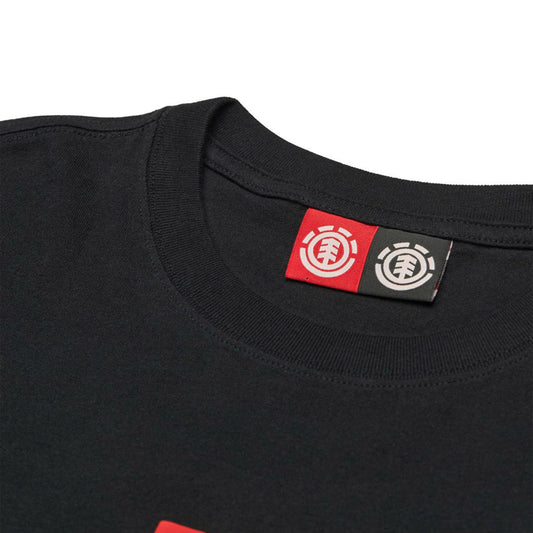 Element Square Logo T-Shirt Flint Black  - ELYZT00590-FBK