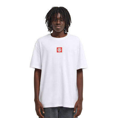 Element Square Logo T-Shirt Optic White  - ELYZT00590-WBB0
