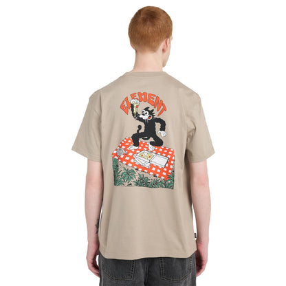 Element Pizza T-Shirt Aluminum  - ELYZT00630-TKH0