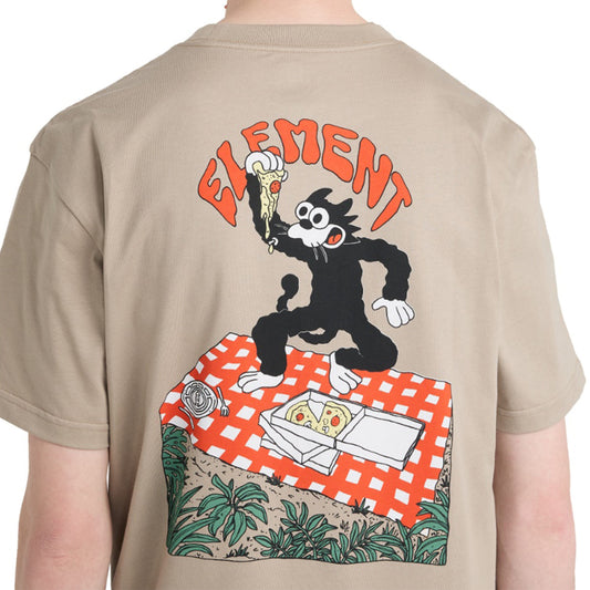 Element Pizza T-Shirt Aluminum  - ELYZT00630-TKH0