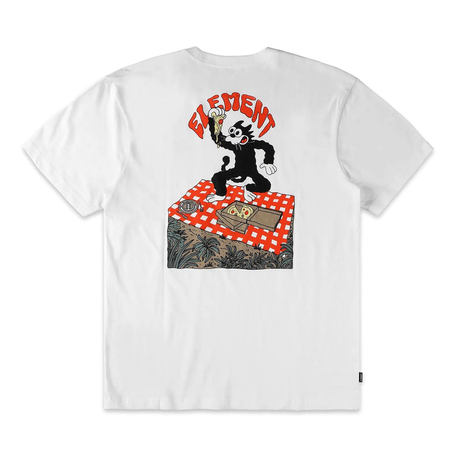 Element Pizza T-Shirt Optic White  - ELYZT00630-WBB0