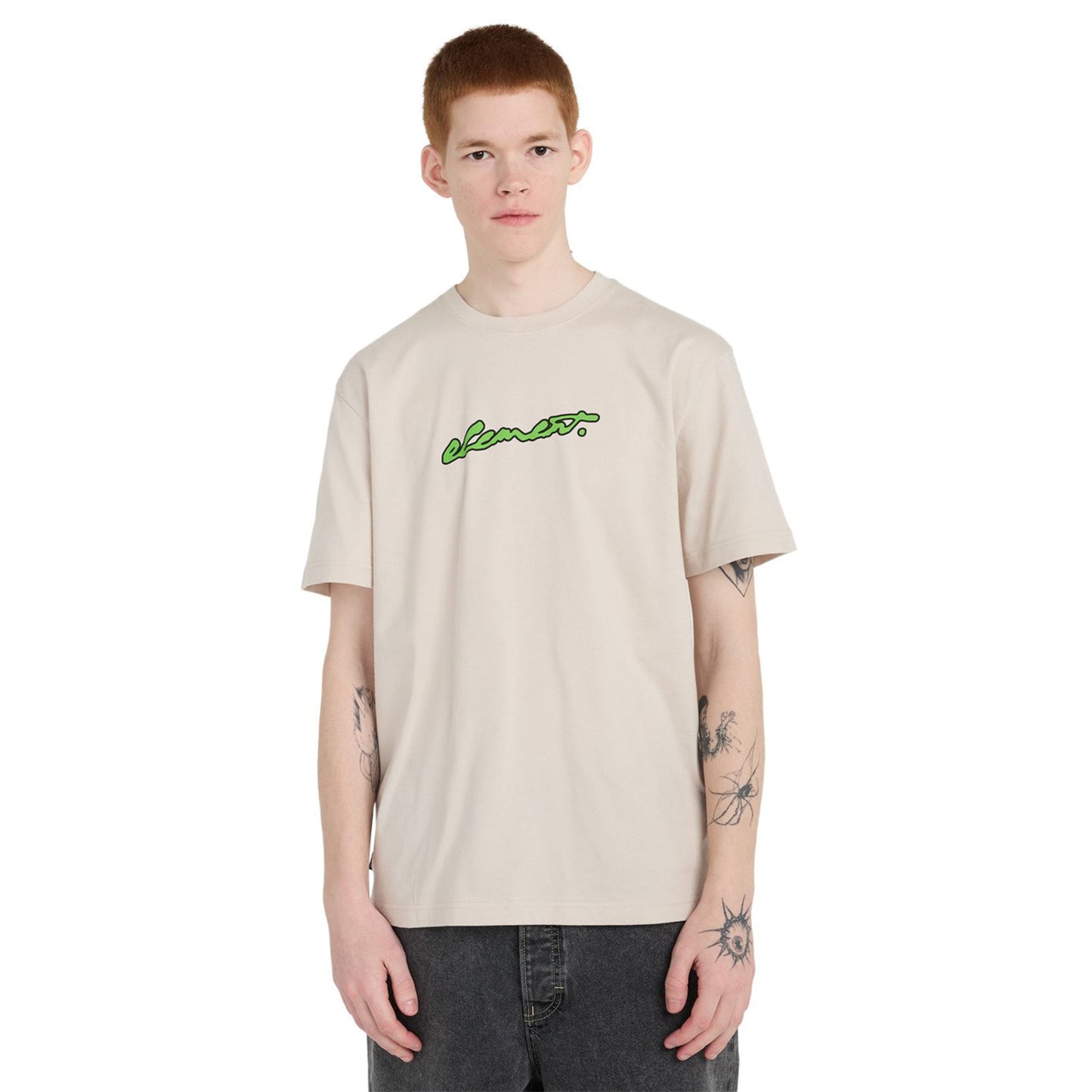 Element Triple T-Shirt Oat Milk  - ELYZT00642-TEG0