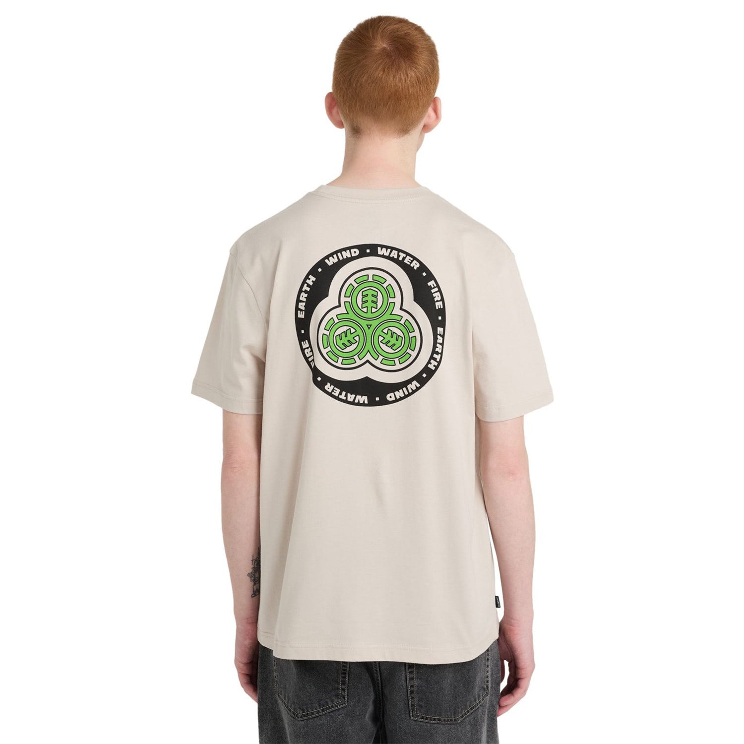Element Triple T-Shirt Oat Milk  - ELYZT00642-TEG0