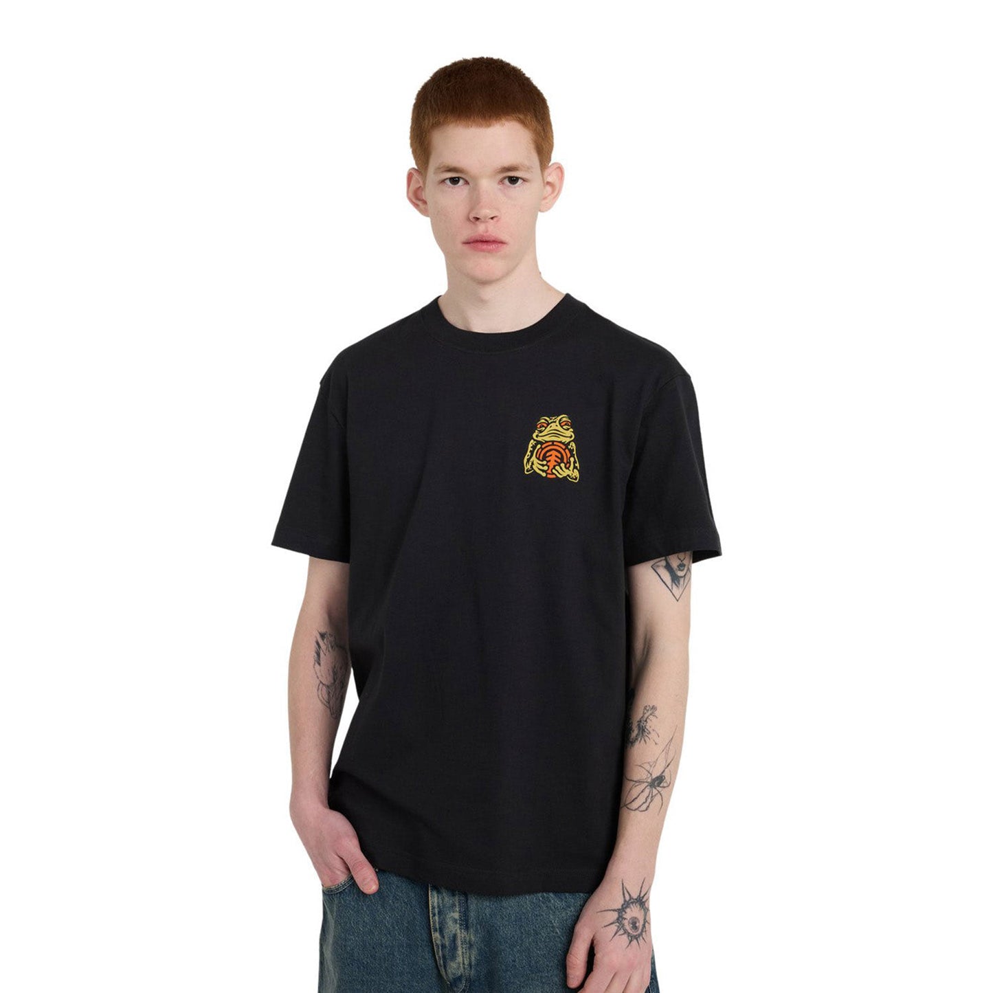 Element Timber The Frog T-Shirt Off Black  - ELYZT00654-KTA0