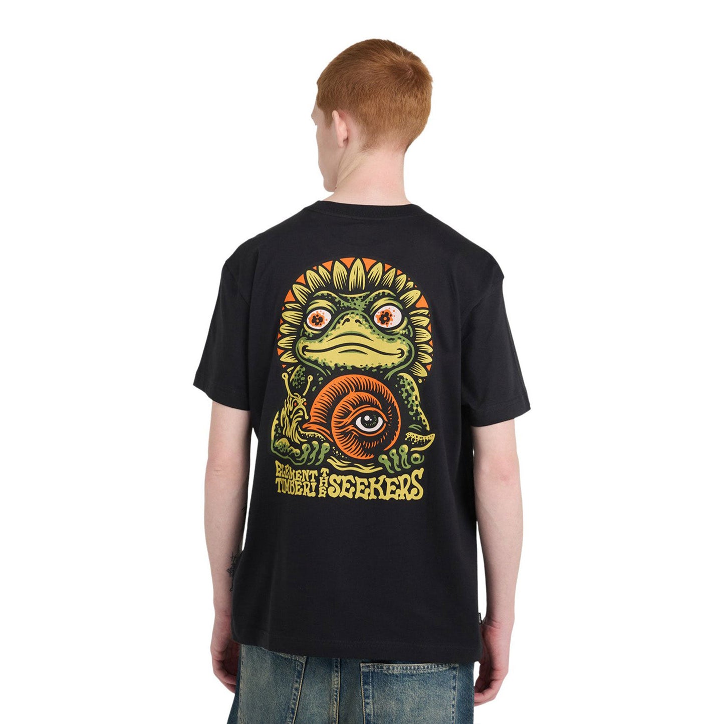 Element Timber The Frog T-Shirt Off Black  - ELYZT00654-KTA0