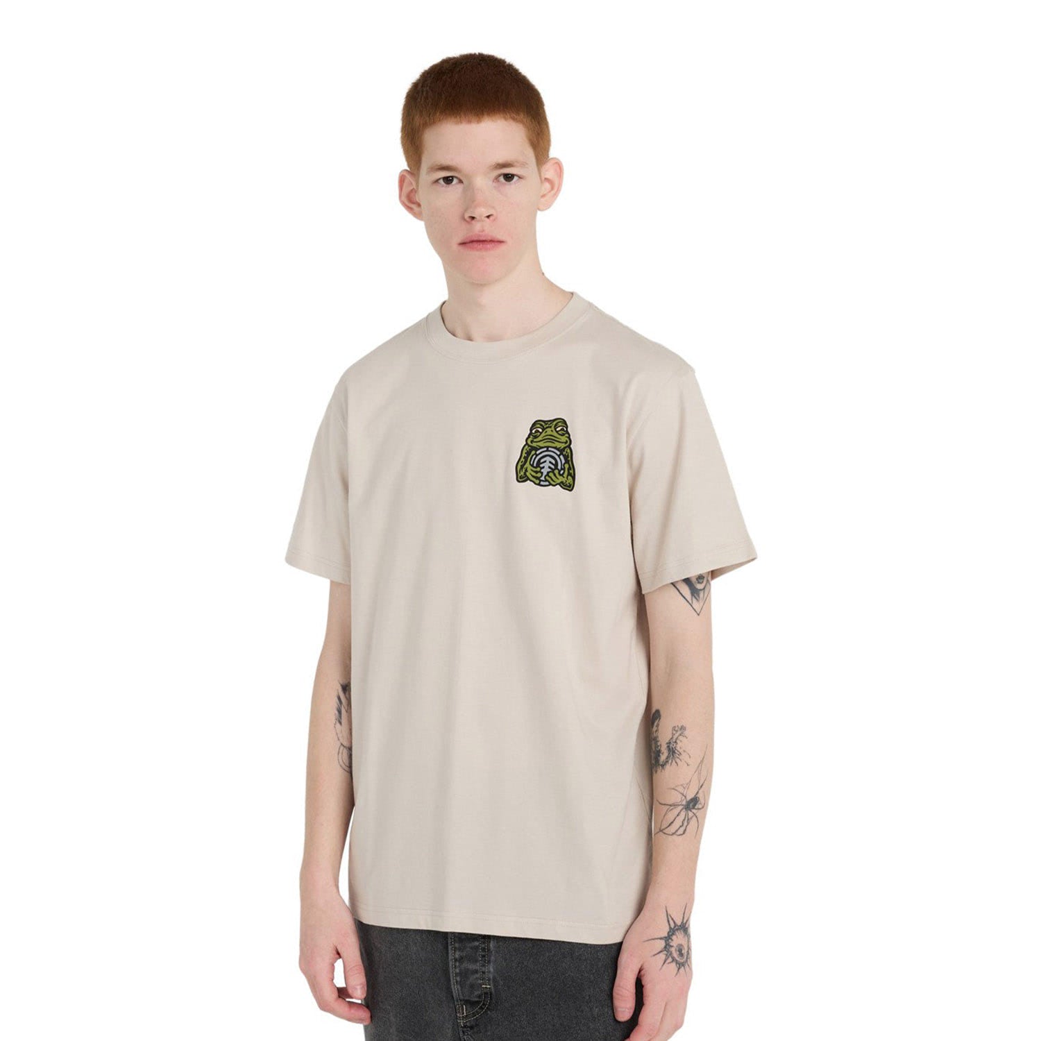 Element Timber The Frog T-Shirt Oat Milk  - ELYZT00654-TEG0