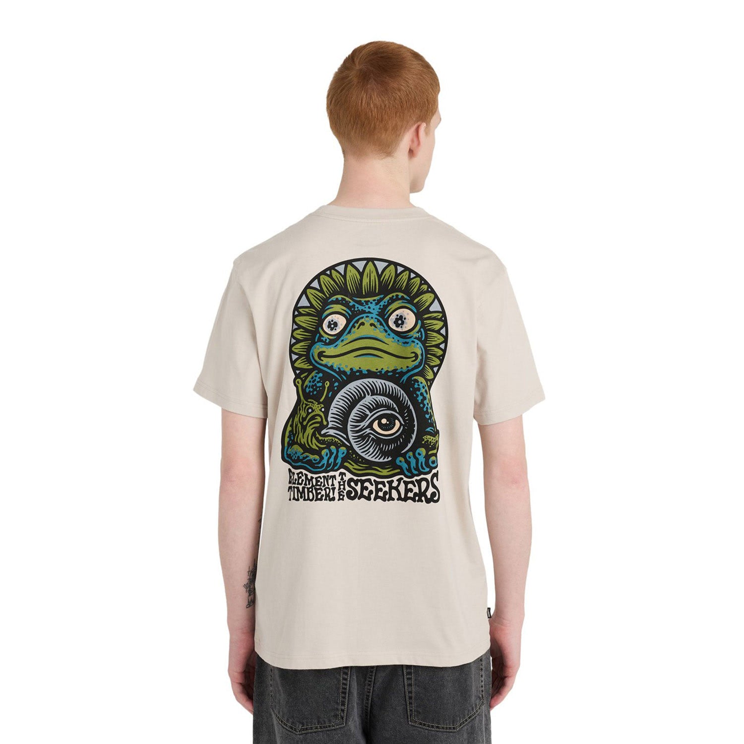 Element Timber The Frog T-Shirt Oat Milk  - ELYZT00654-TEG0