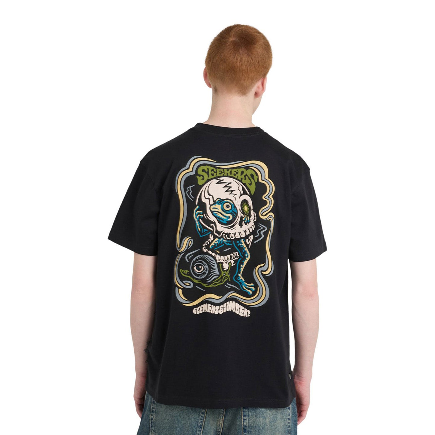 Element Timber Hermit T-Shirt Off Black  - ELYZT00656-KTA0