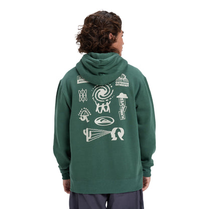 Quiksilver Salt Water Graphic Hood Trekking Green  - EQYFT05126-TKR