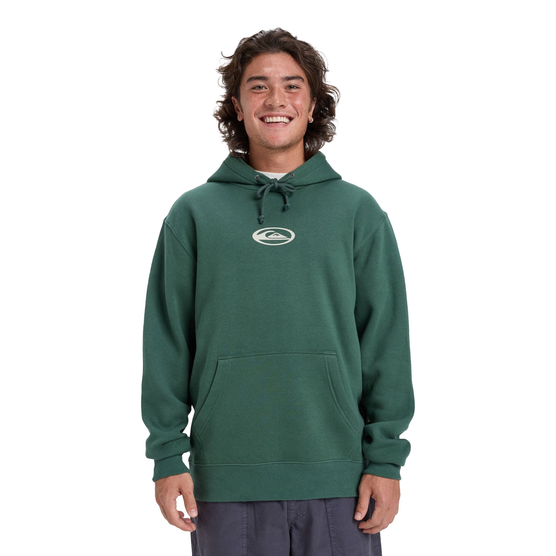 Quiksilver Salt Water Graphic Hood Trekking Green  - EQYFT05126-TKR