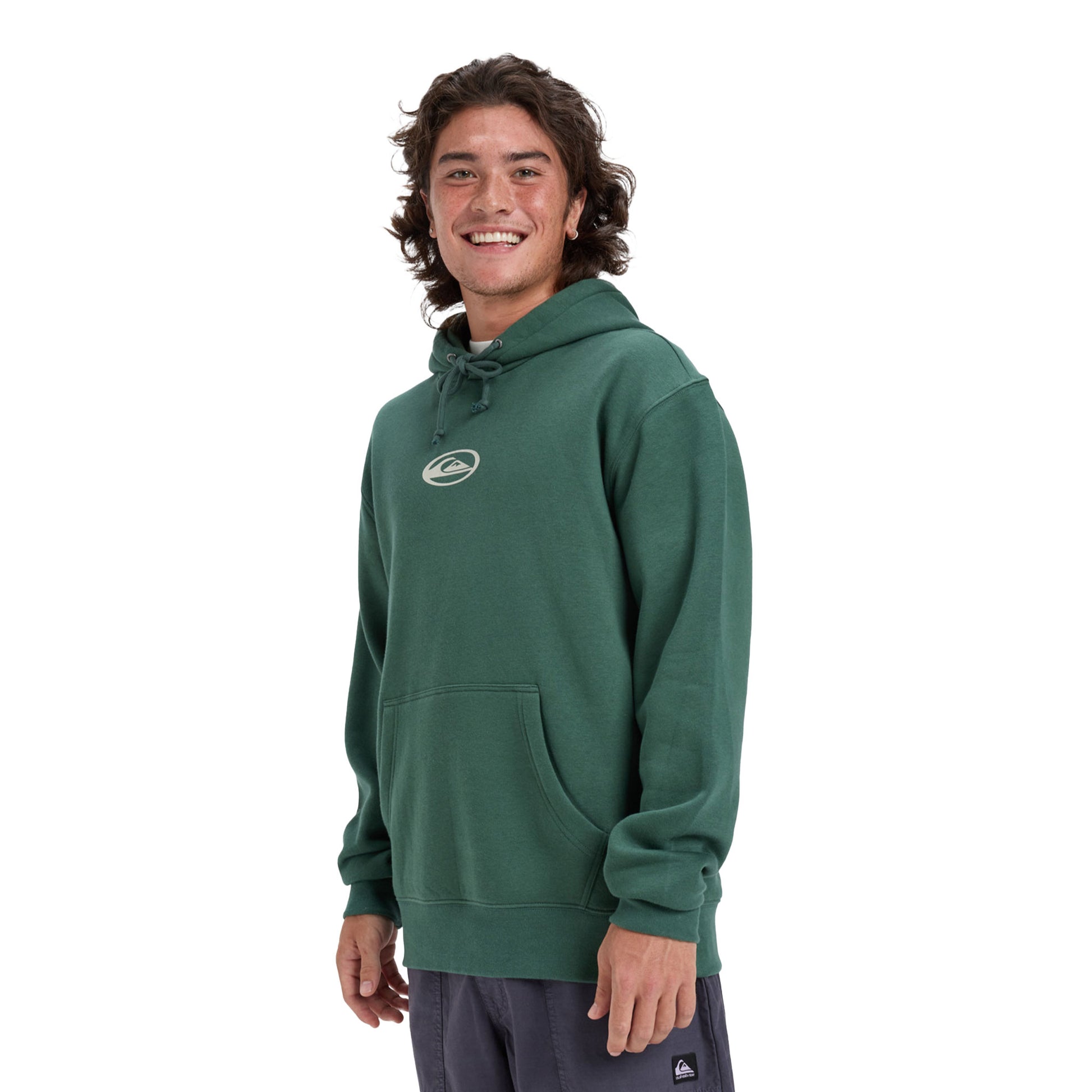 Quiksilver Salt Water Graphic Hood Trekking Green  - EQYFT05126-TKR