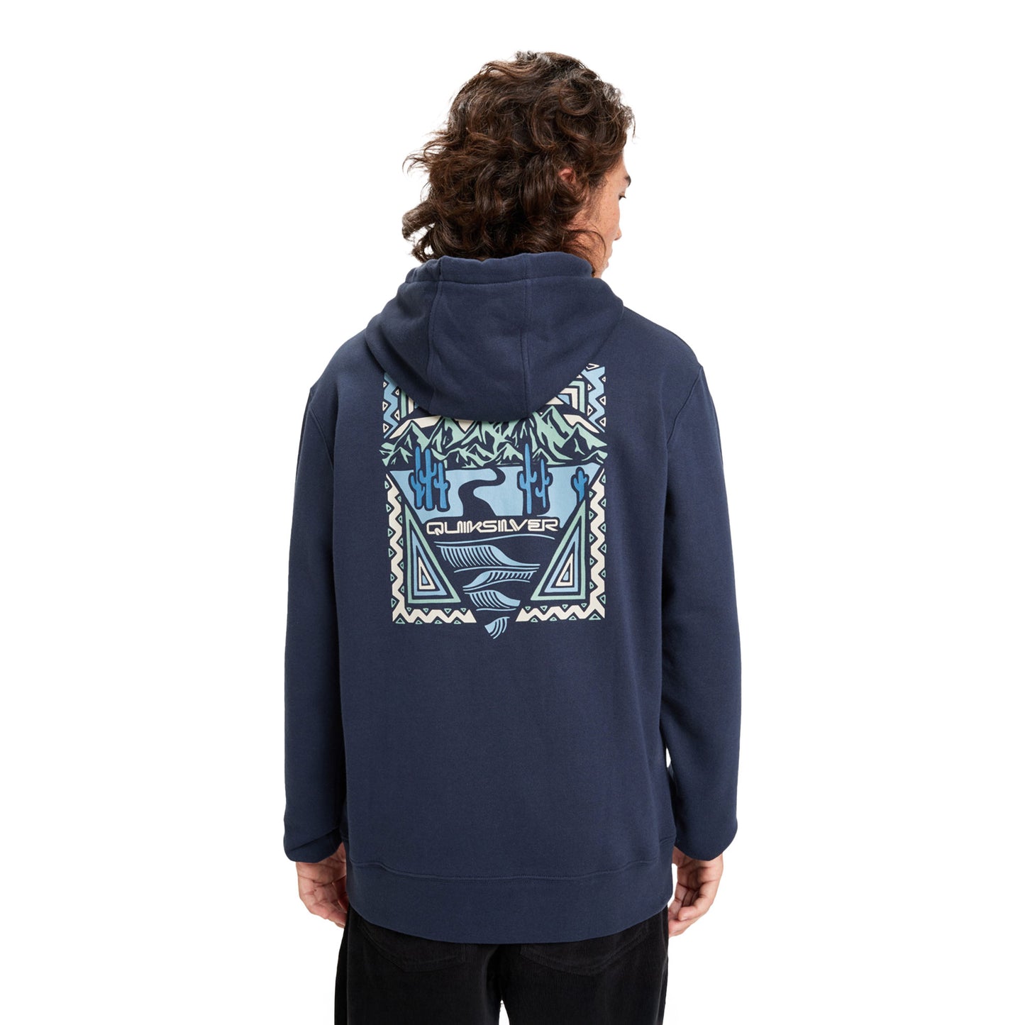 Quiksilver Graphic Hoodie Dark Navy  - EQYFT05131-KTP0