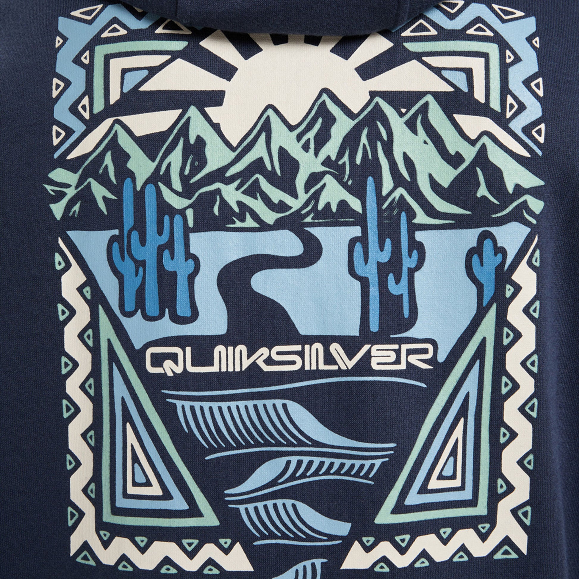 Quiksilver Graphic Hoodie Dark Navy  - EQYFT05131-KTP0