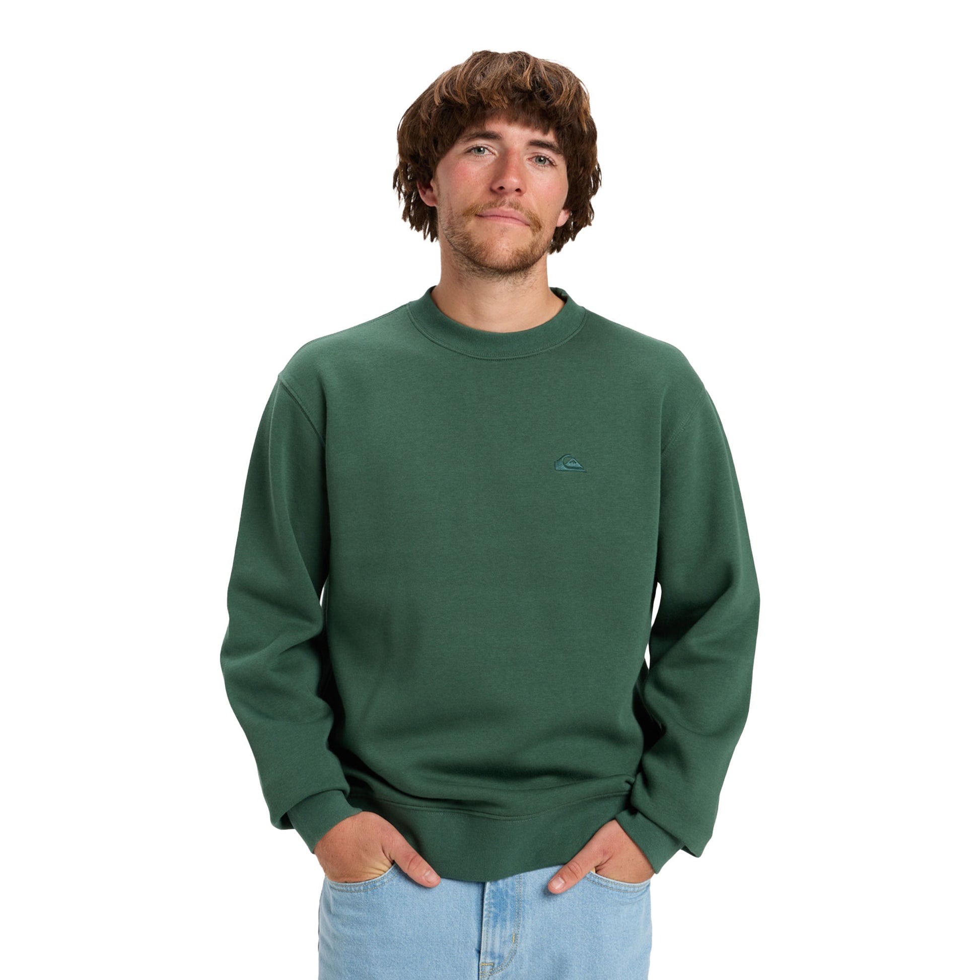 Quiksilver Salt Water Crew Trekking Green  - EQYFT05158-TKR