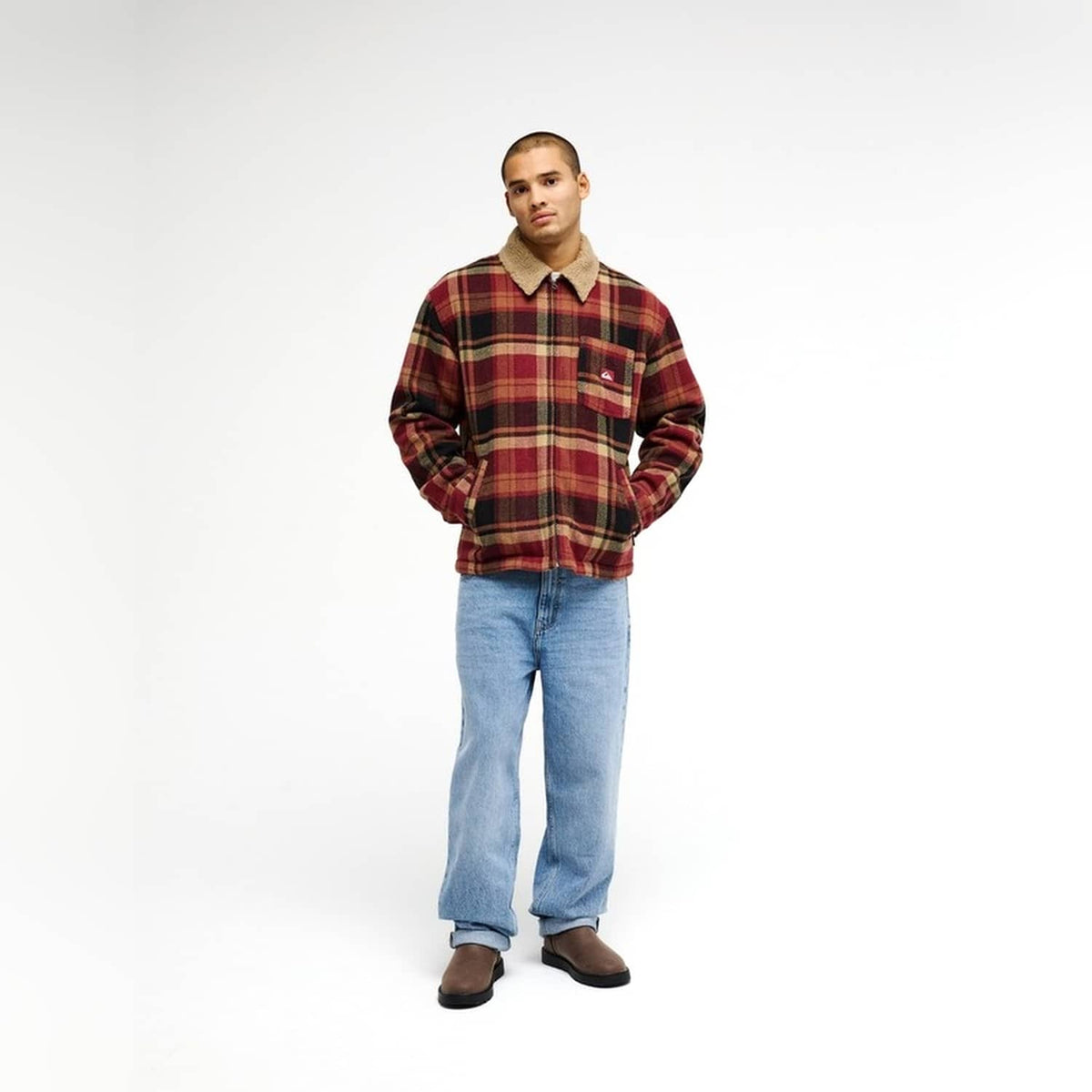 Quiksilver DNA Sherpa Jacket Surf Sherpa Oxblood  - EQYJK04201-RRE3