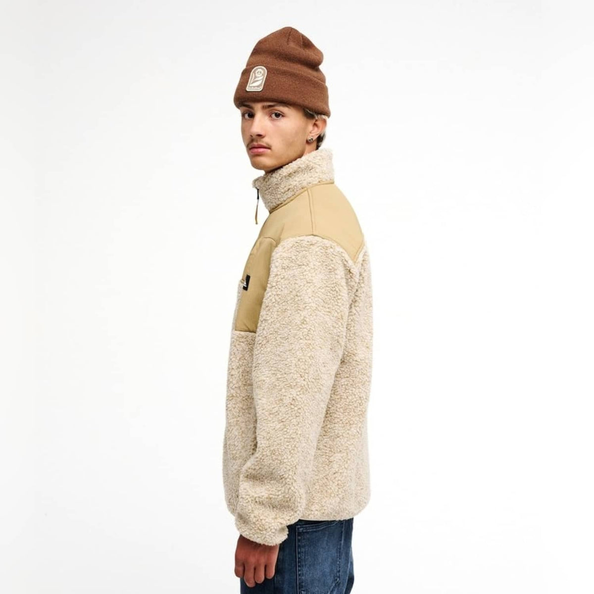 Quiksilver Shallow Water Sherpa Jacket Peyote Heather  - EQYPF03076-SFZ0