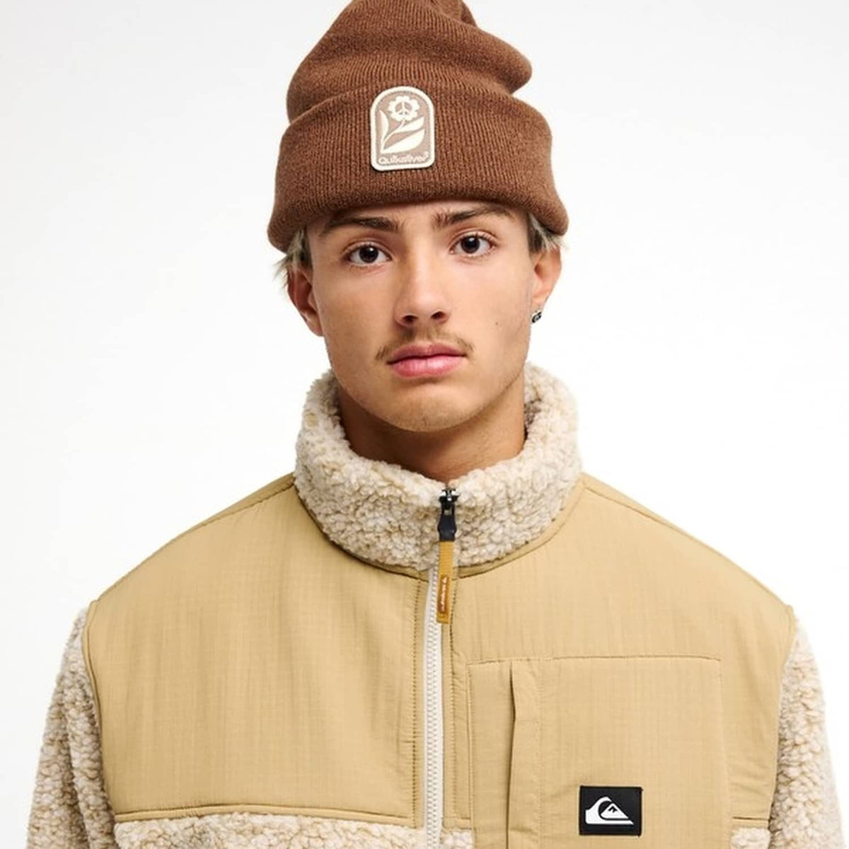 Quiksilver Shallow Water Sherpa Jacket Peyote Heather  - EQYPF03076-SFZ0