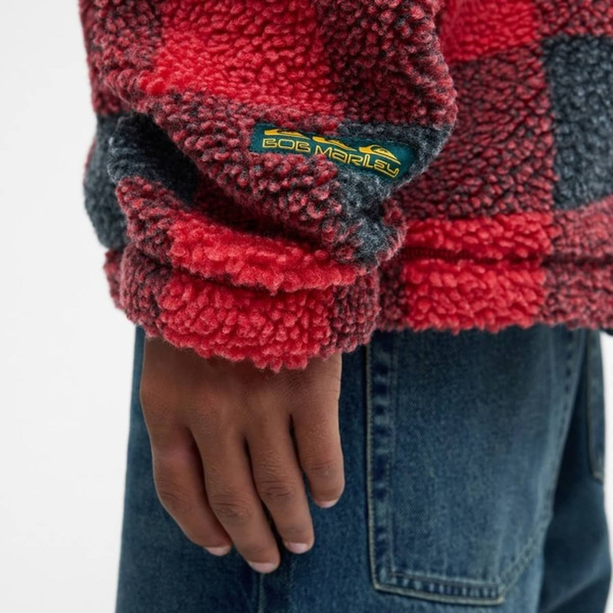 Quiksilver Bob Marley Buffalo Sherpa Jacket Salsa  - EQYPF03100-RZM1