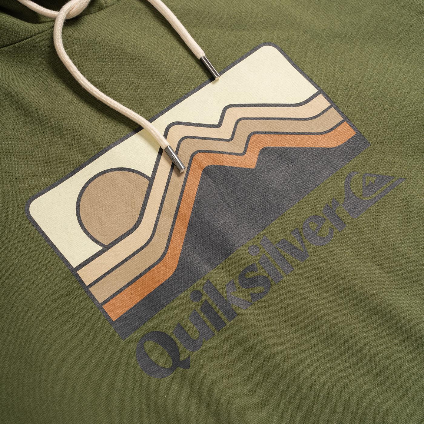 Quiksilver QS Gradient Mountains Hoodie Four Leaf Clover  - EQYSF03153-GPH0