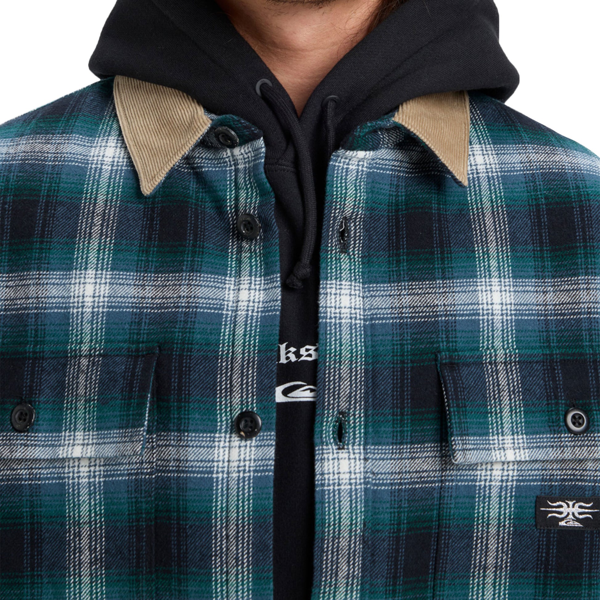 Quiksilver Shadow Check Shirt Orion Blue  - EQYWT04643-BRG1