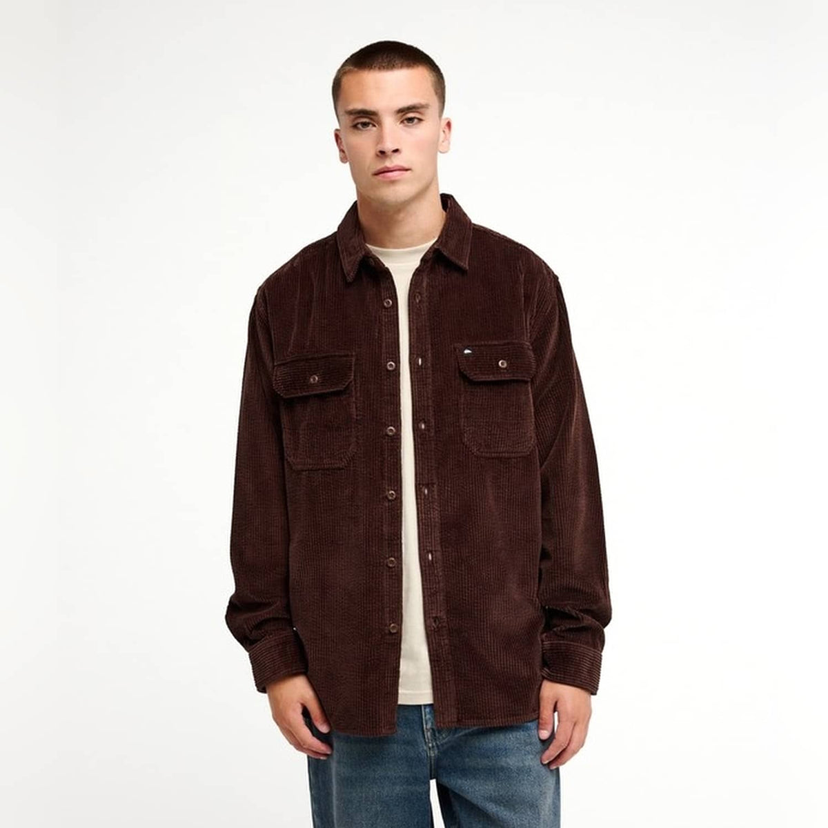 Quiksilver Venture Cord Shirt Java  - EQYWT04646-CTF0