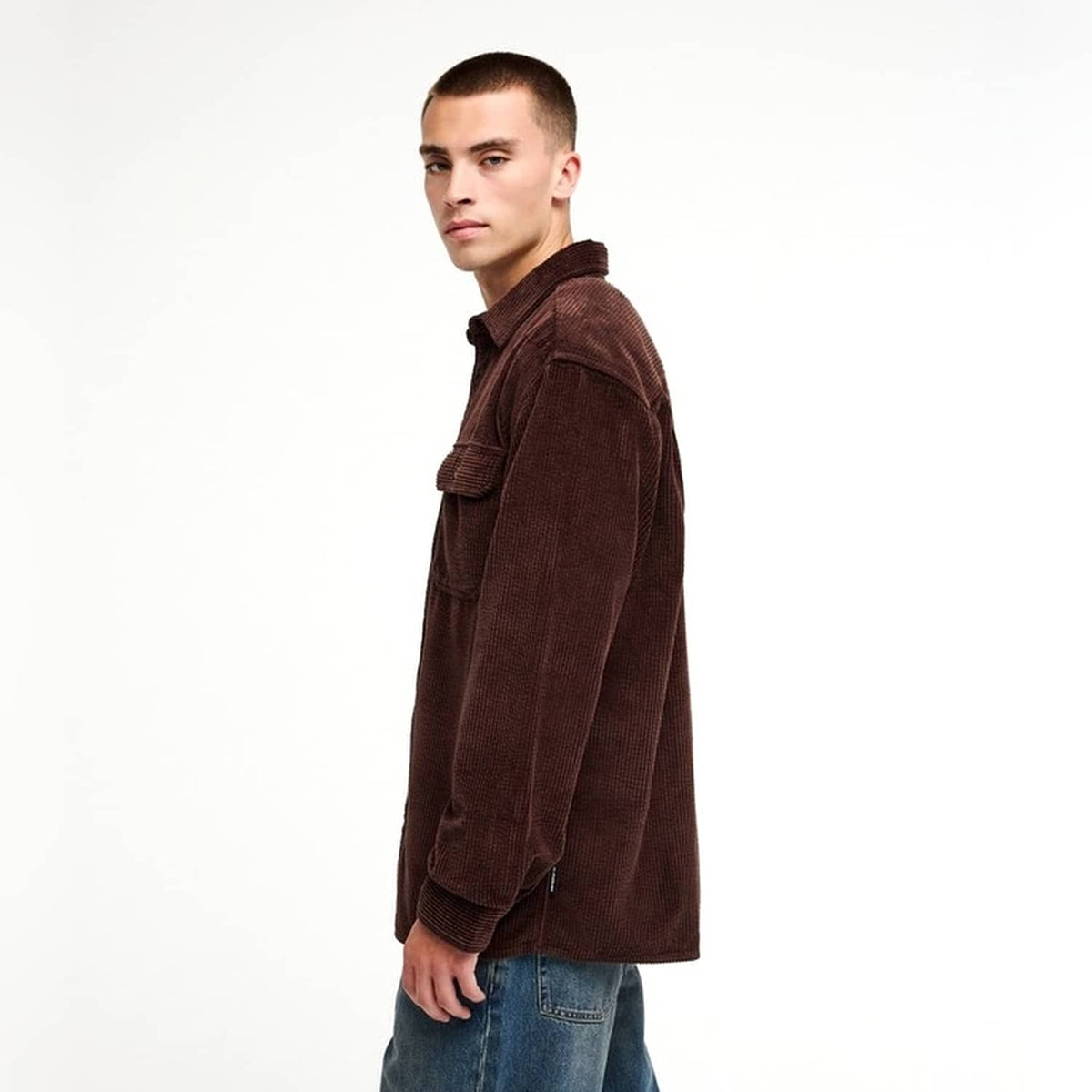 Quiksilver Venture Cord Shirt Java  - EQYWT04646-CTF0