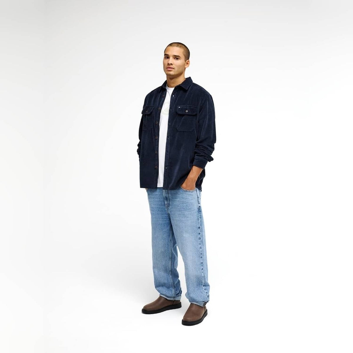Quiksilver Venture Cord Shirt Dark Navy  - EQYWT04646-KTP0