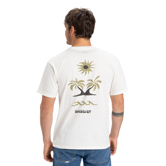 Quiksilver Evo Roads End SS Tee Snow White  - EQYZT08036-WBK0