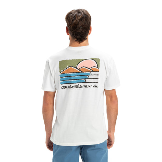 Quiksilver Evo Future Islands SS Tee Snow White  - EQYZT08038-WBK0